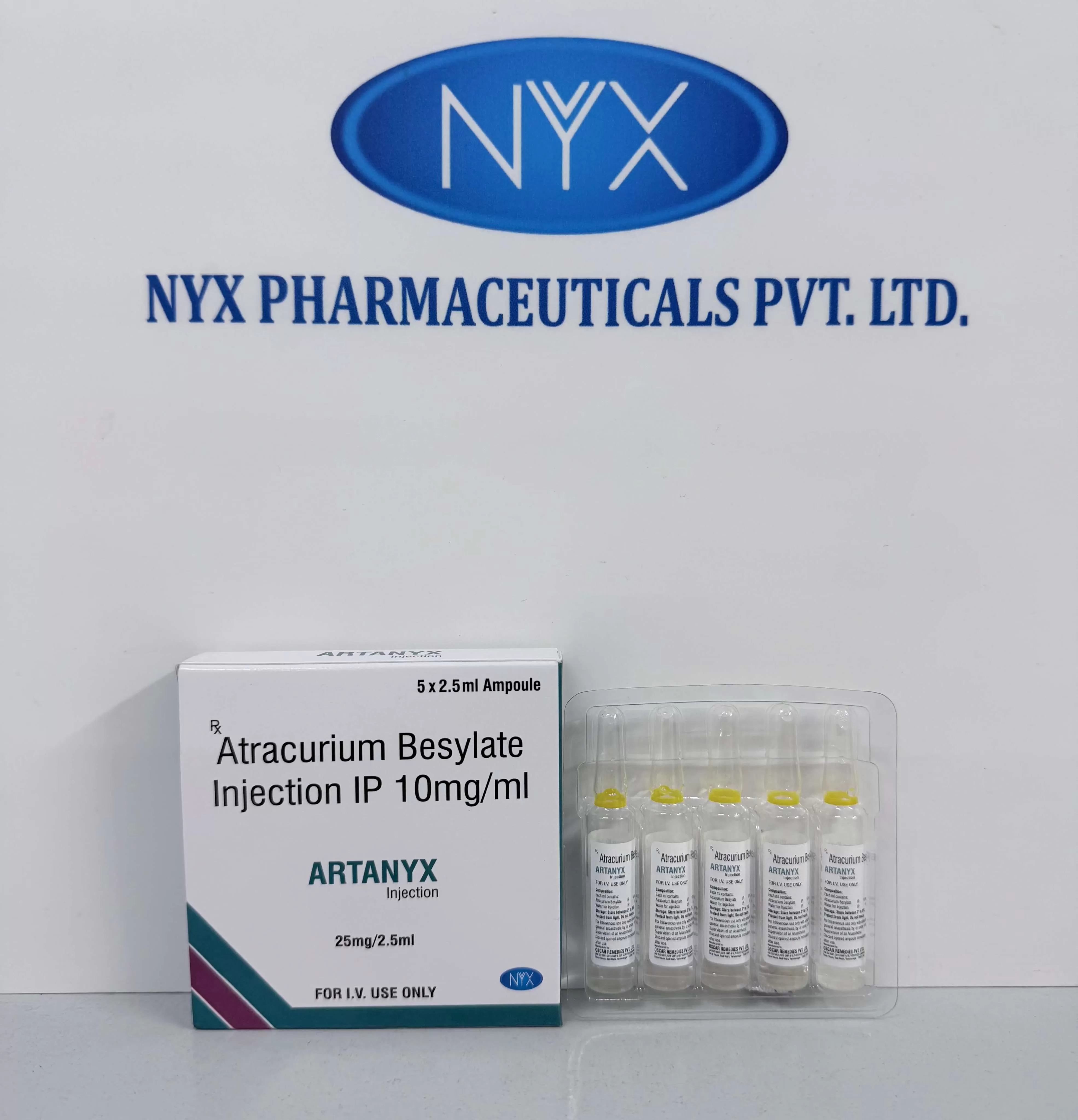 ARTANYX-25 — ATRACURIUM BESYLATE 25MG/2.5ML