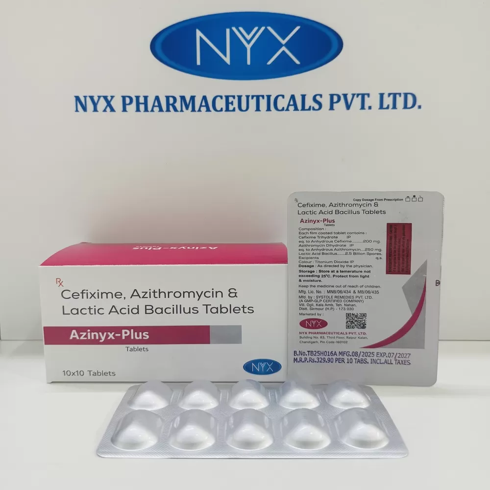 AZINYX PLUS — Cefixime 200 MG + Azithromycin 250 MG