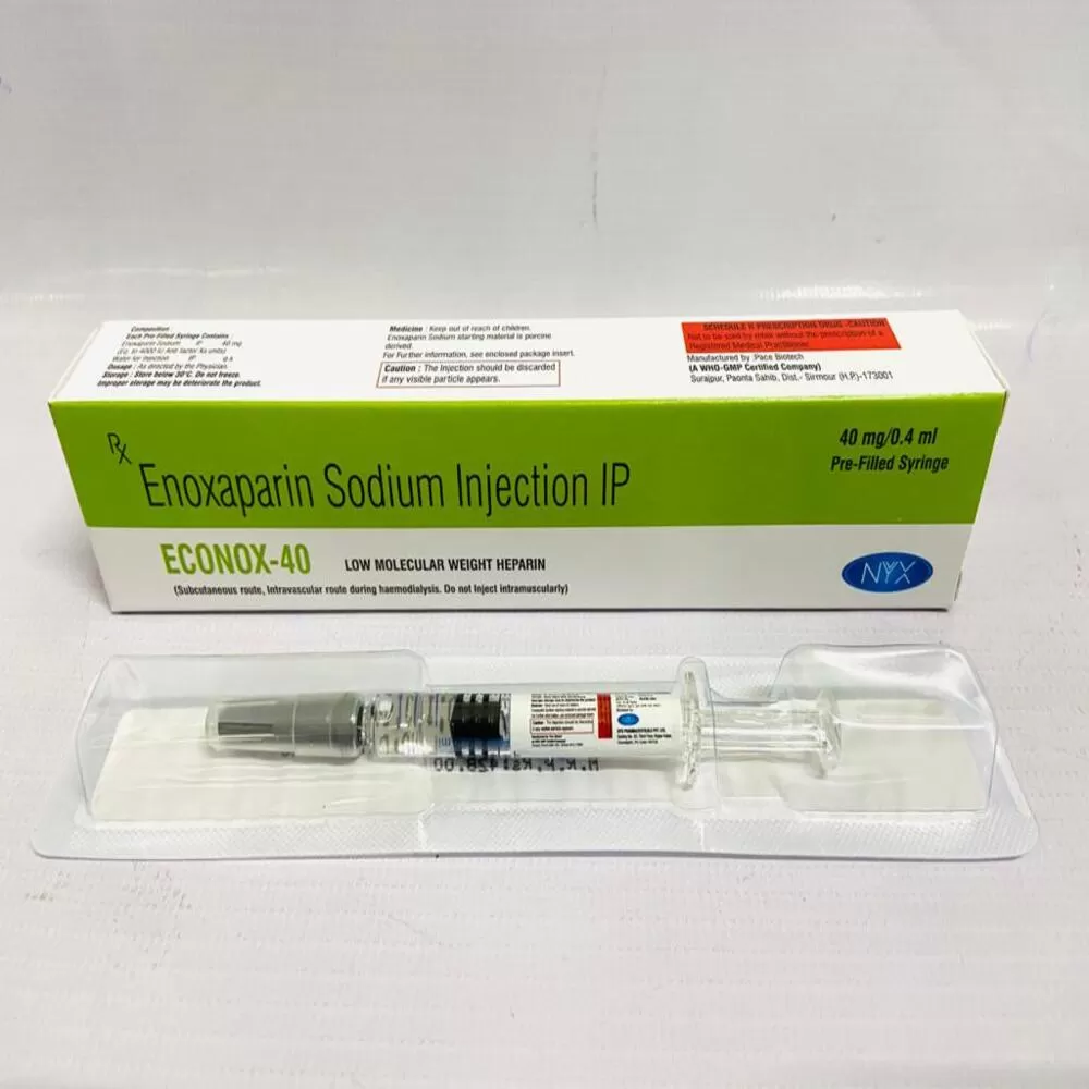 ECONOX 40 mg — Enoxaparin 40 MG Inj
