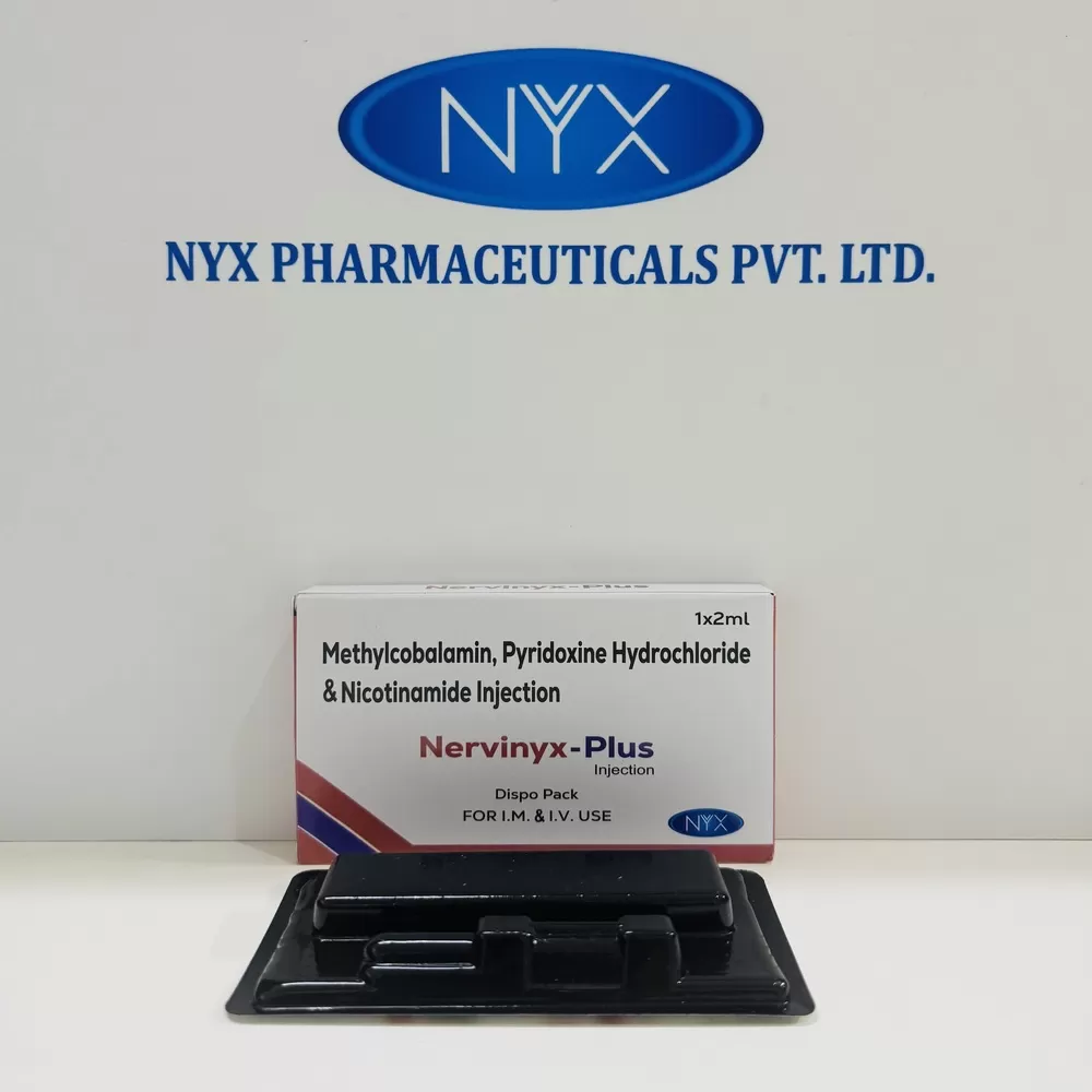NERVINYX PLUS — Methylcobalamin1000 MCG+Pyridoxine HCL100MG+Nicotinamide100MG