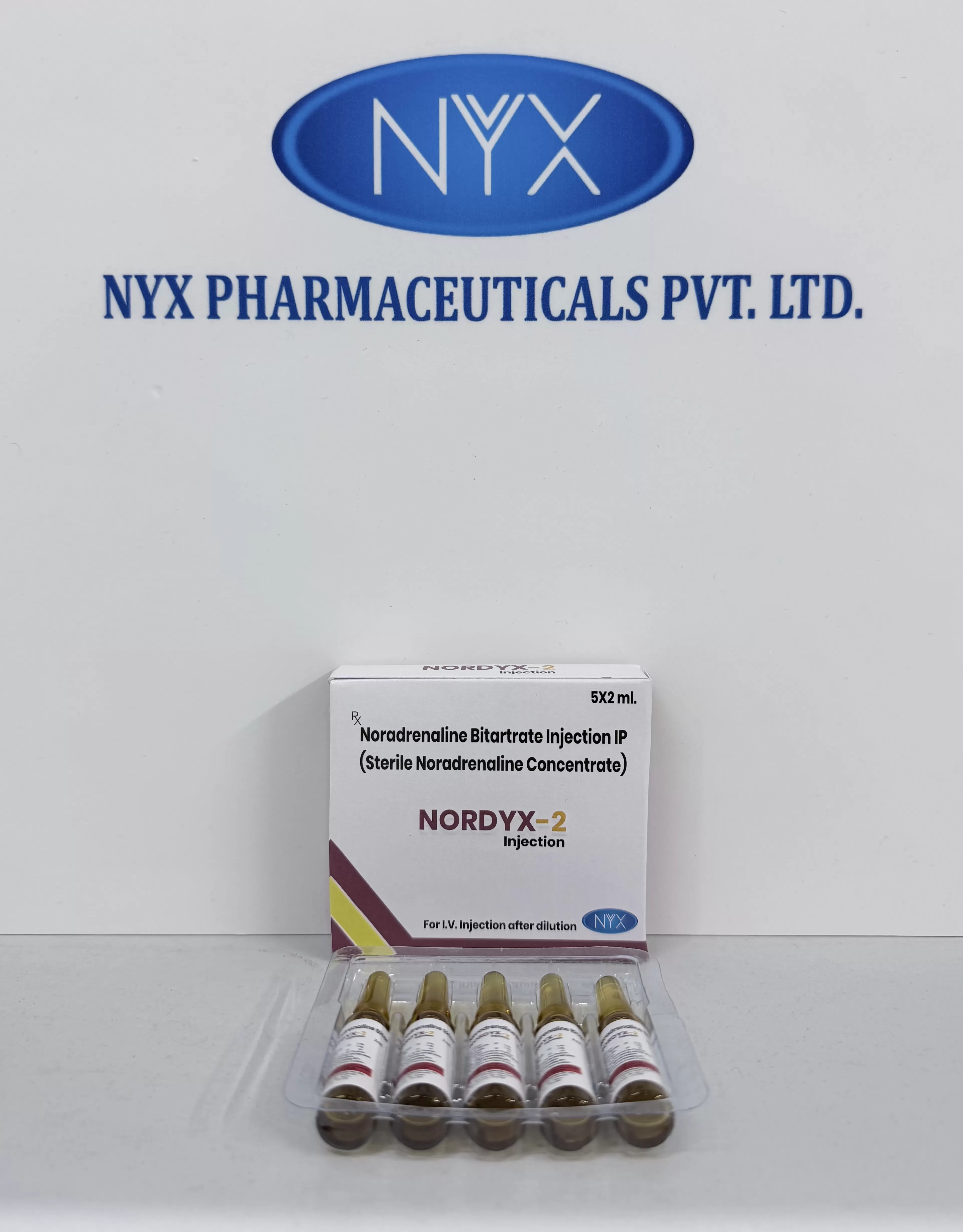 NORDYX - 2 — Noradrenaline Bitartrate 2 MG