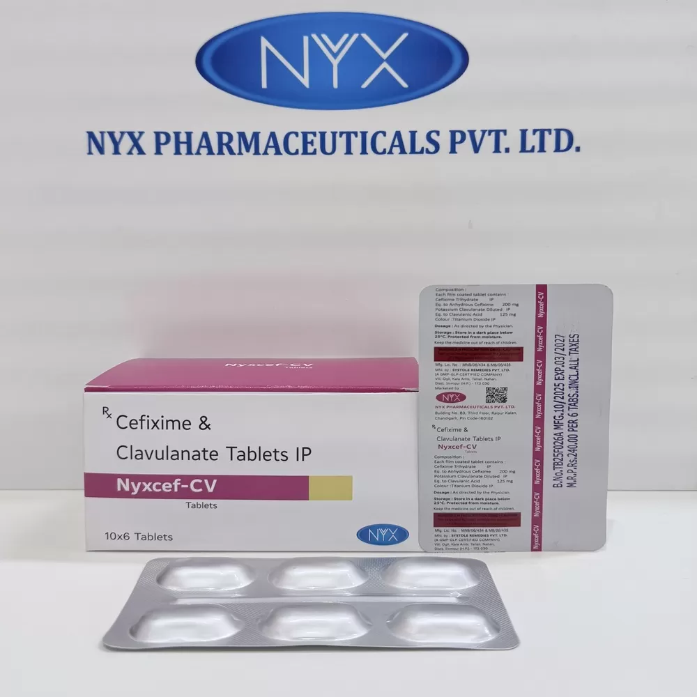 NYXCEF CV — Cefixime 200 MG+ Clavulanate 125 MG