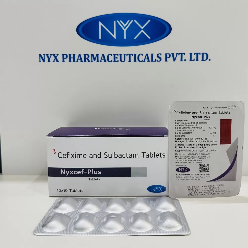 NYXCEF PLUS — Cefixime 200 MG + Sulbactum 150 MG