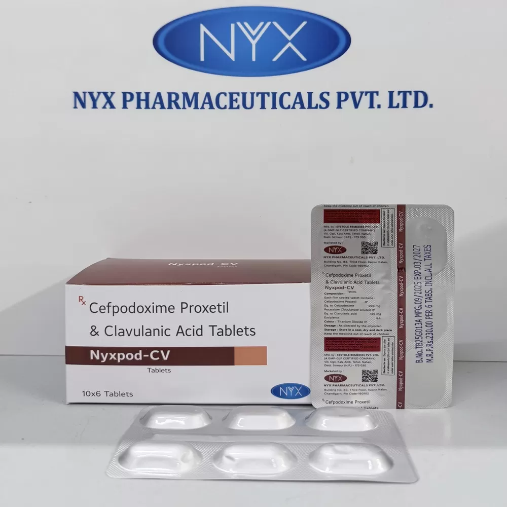 NYXPOD CV — Cefpodoxime 200MG + Clavulanic acid 125MG
