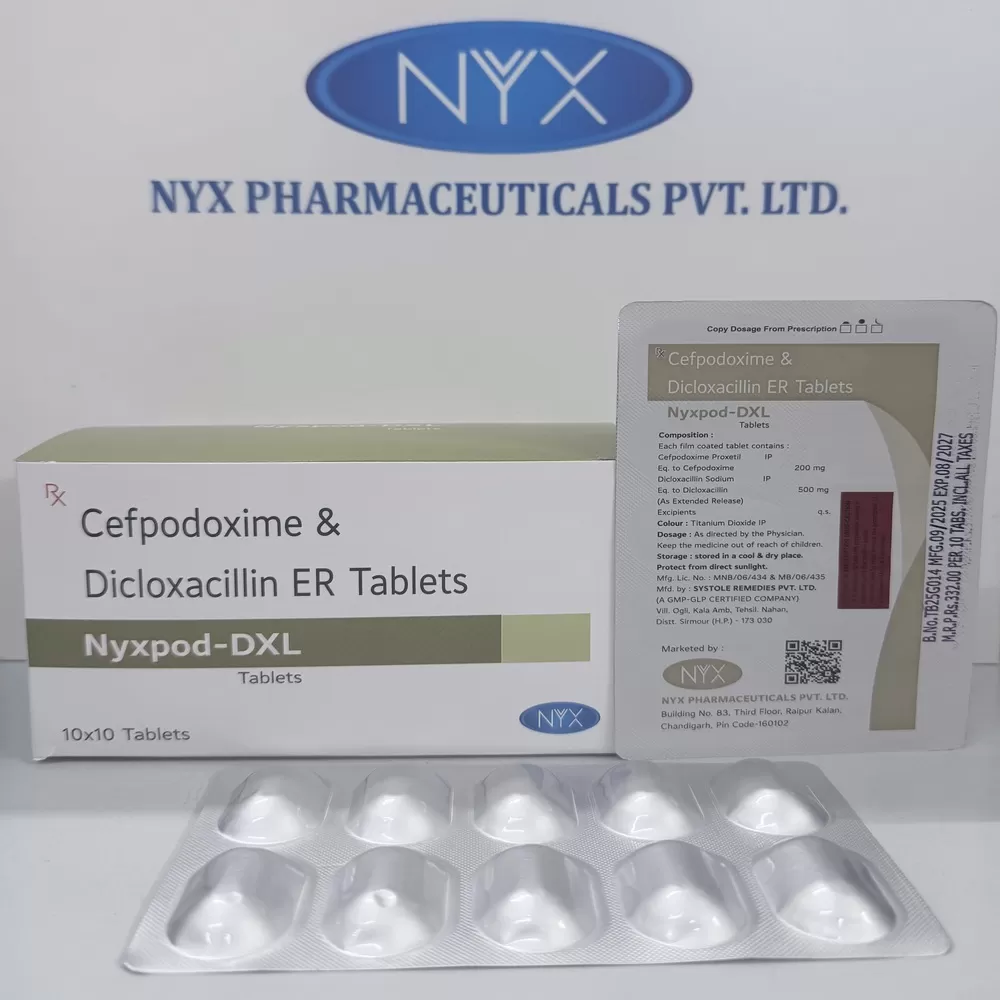 NYXPOD DXL — Cefpodoxime 200 MG + Dicloxacillin 500 MG