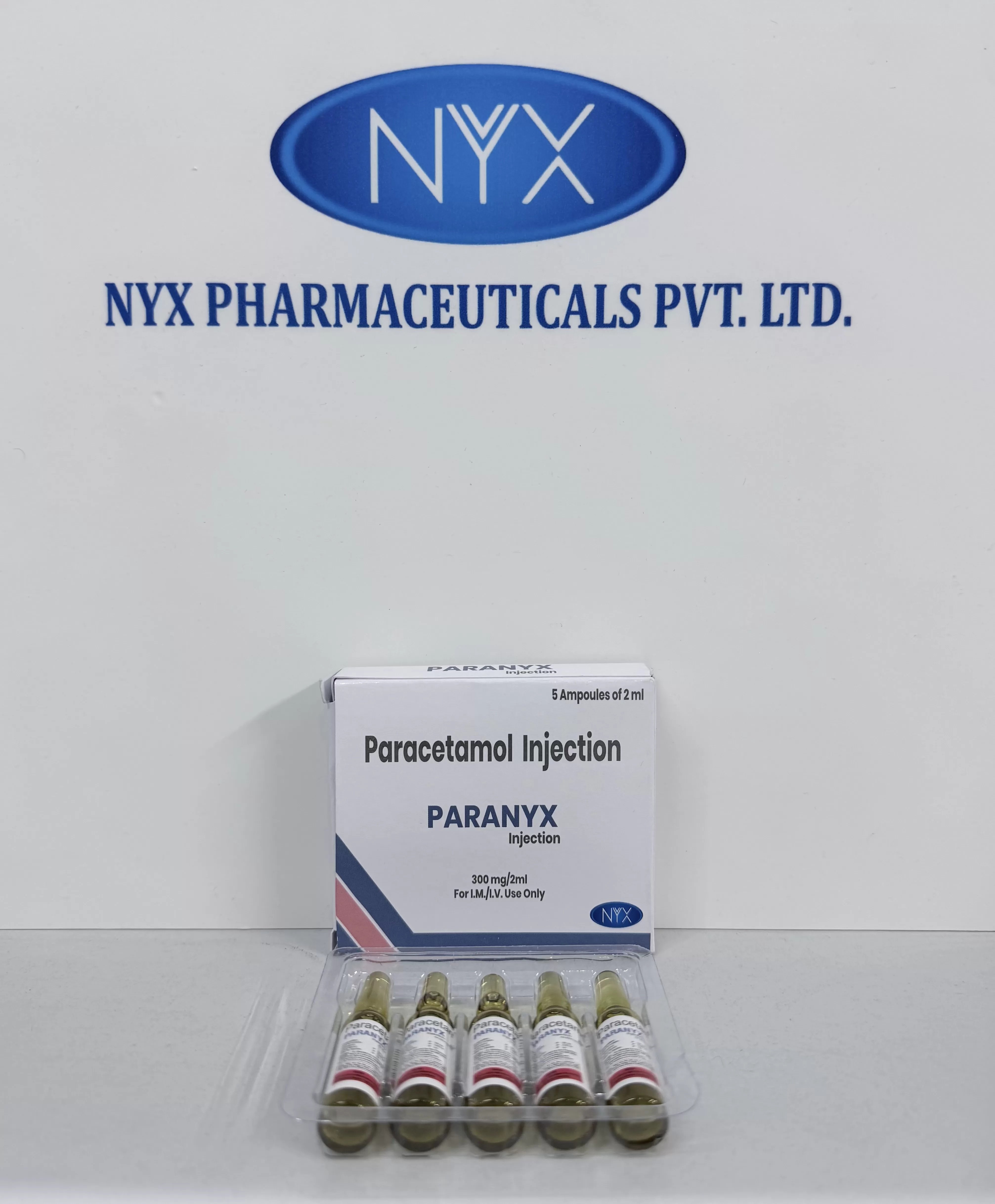 PARANYX — Paracetamol 150 MG inj